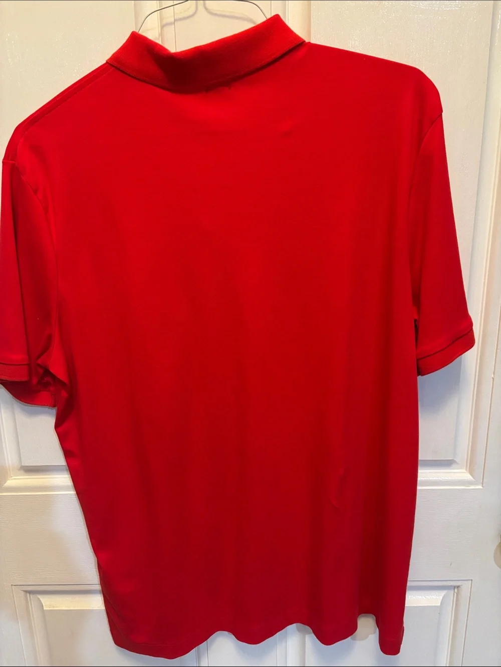 Men’s Polo by Ralph Lauren Bright Red Polo with Navy Pony Size L